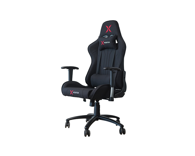 Gaming Chair: Vertex Turu Gaming Chair Black Fabric